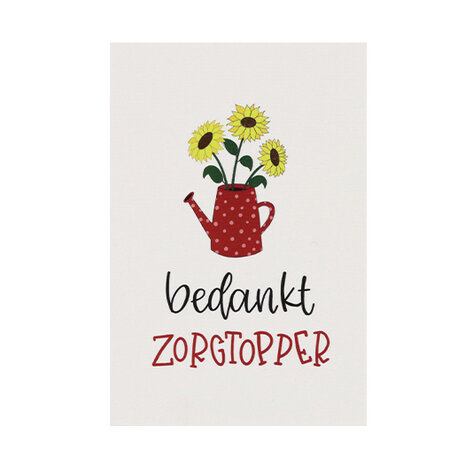 Bedankt zorgtopper - Bedankje zaadbommetjes in uitdeel doosje met kaart 