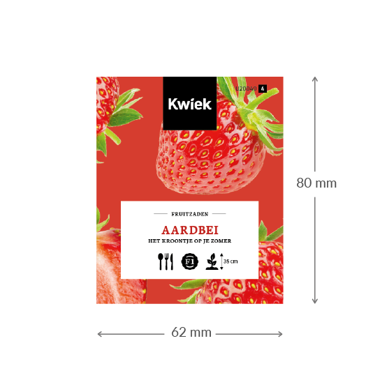 Aardbei zaden -  Kwiek Uitdeel zakjes