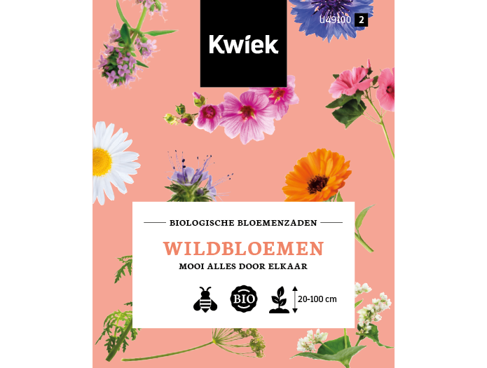 Biologische Wildbloemen zaden -  Kwiek Uitdeel zakjes