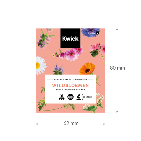 Biologische Wildbloemen zaden -  Kwiek Uitdeel zakjes