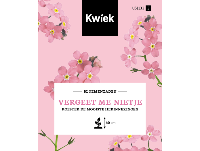 Vergeet-me-niet (roze) zaden -  Kwiek Uitdeel zakjes