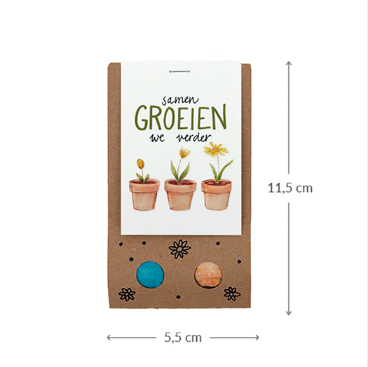 Samen groeien we verder - Zaadbommetjes in kraft buideltje // MIJKSJE