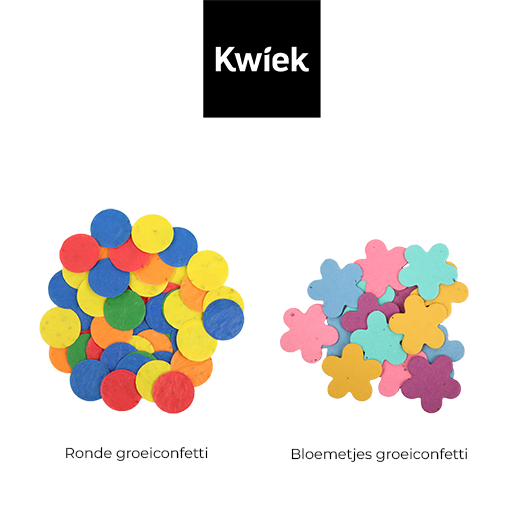 Jij bent goud waard - Groeiconfetti in pergamijn zakje met klapkaartje // Rond