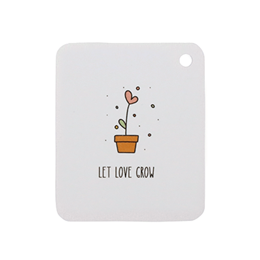 Label - Let love grow | 50 x 60 mm