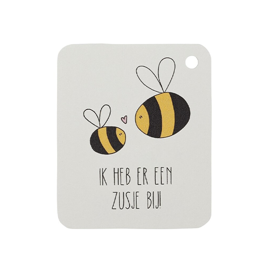 Label - Ik heb er een zusje bij | 50 x 60 mm