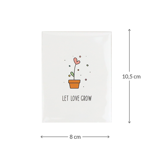 Let love grow - Traktatie zaden in bioplastic zakje